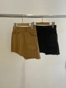 (season sale)下擺不修邊質感褲裙 - Image 13