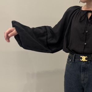 (season sale)氣質小女人領口綁帶上衣 - Image 5