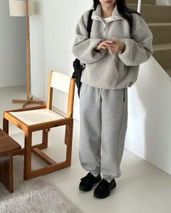 (season sale)50%兔毛柔軟開襟上衣 - Image 4