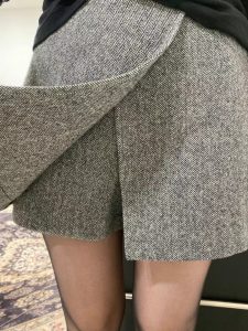 (season sale)100%羊毛高級織紋顯瘦褲裙-自留款 - Image 2