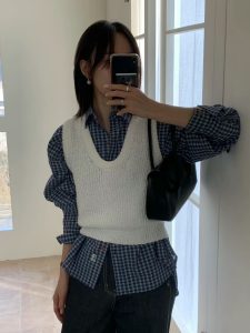 青春洋溢格子質感襯衫 - Image 13