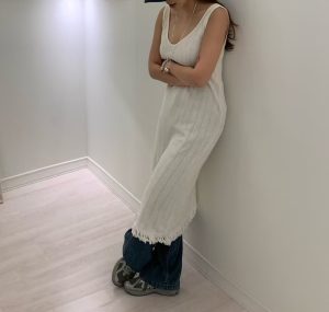 波西米亞流蘇薄針織洋裝 - Image 4