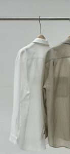 高質感細緻嫘縈面料雙口袋襯衫 - Image 6