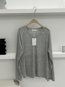 春天雜點寬鬆亞麻材質針織上衣 - Image 5