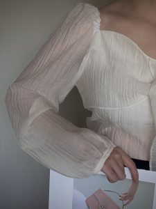 80%天絲前綁帶溫柔上衣 - Image 5