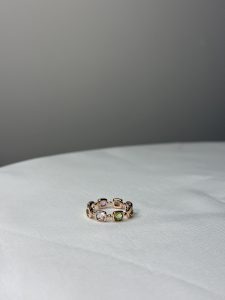 五色寶石 | 925純銀鍍24K金 戒指 - Image 7