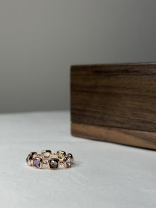 五色寶石 | 925純銀鍍24K金 戒指 - Image 11