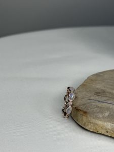 月光之美 | 彩虹月光石 | 925純銀鍍24K金 戒指 - Image 6
