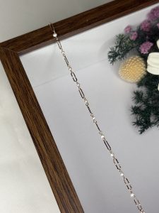 湖畔微光 | 淡水珍珠 | 925純銀鍍24K金 手鍊 - Image 4