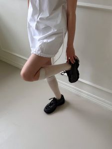 簡約好看荷葉滾邊鬆緊短褲裙 - Image 8