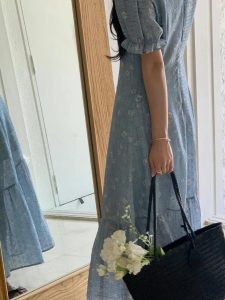 夏日度假小花長洋裝 - Image 4