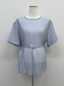 質感設計附腰帶開叉上衣 - Image 7