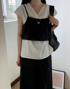氣質女人質感層次背心/裙子 - Image 18