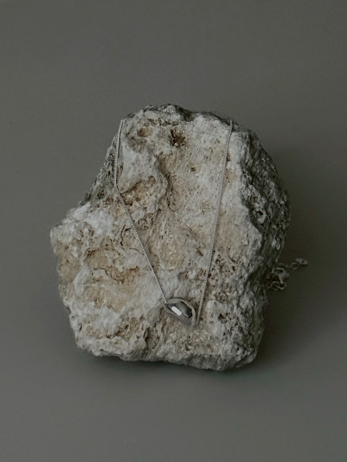 不規則stone純銀項鍊 - Image 4